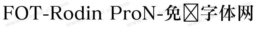 FOT-Rodin ProN字体转换